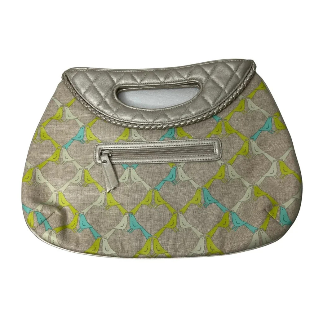 Vera Bradley Saddle Clutch Bag with Bird pattern